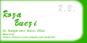 roza buczi business card